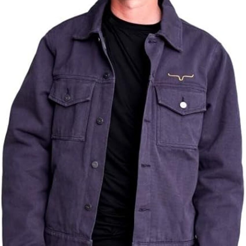 Kimes Ranch Mens Marshall Jacket Pewter 100% Cotton Canvas Jacket -Size XL